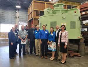 Manufacturing and Technology Advocate Tom Rossomando meets with Motor Technology, Inc. staff in York, PA.