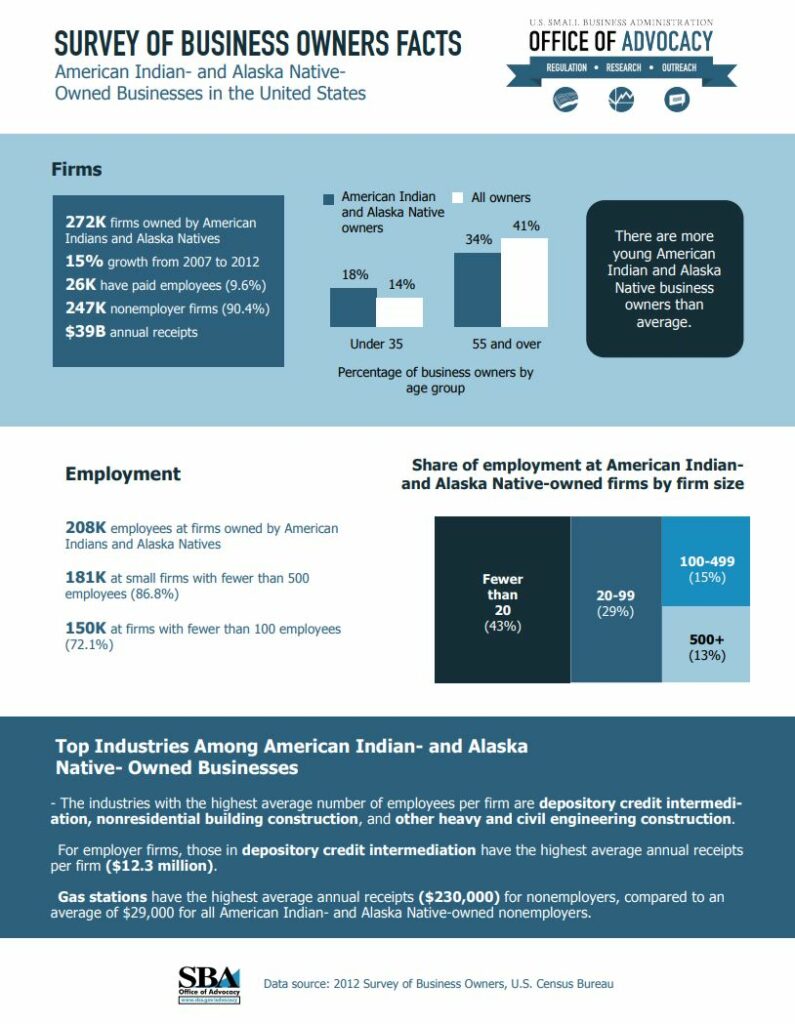 Survey of Business Owner Facts, American Indian- and Alaska Native-Owned Businesses in the United States