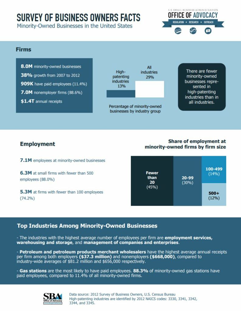 Survey of Business Owner Facts, Minority-Owned Businesses in the United States