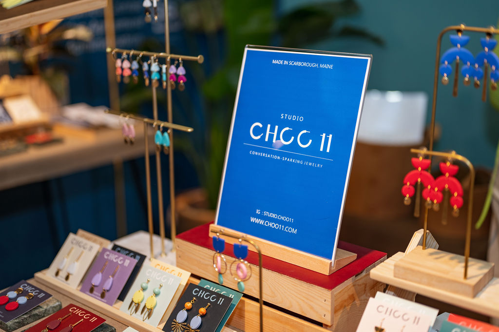 Studio Choo handmade jewelry display at the New England Made Giftware and Specialty Food Show