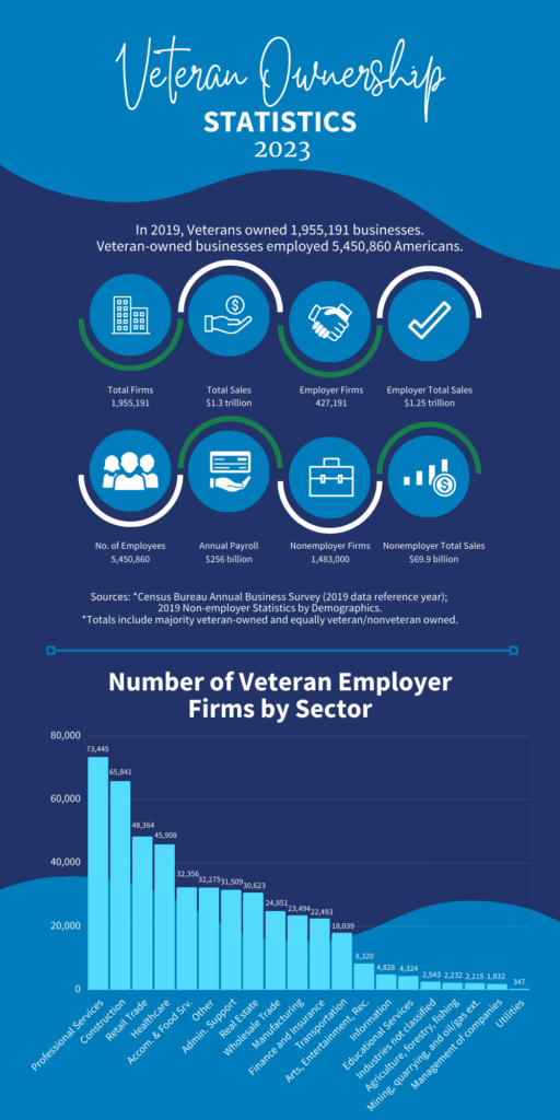 Veteran Ownership Statistics Infographic